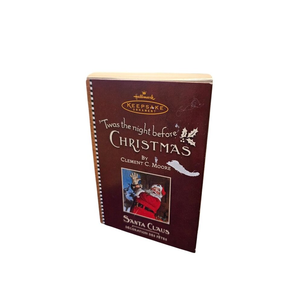 Hallmark Keepsake Ornament Twas The Night Before Christmas Santa Figurine 2001